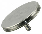 SEM pin stub Ø25 diameter top, standard pin, stainless steel AISI 316L